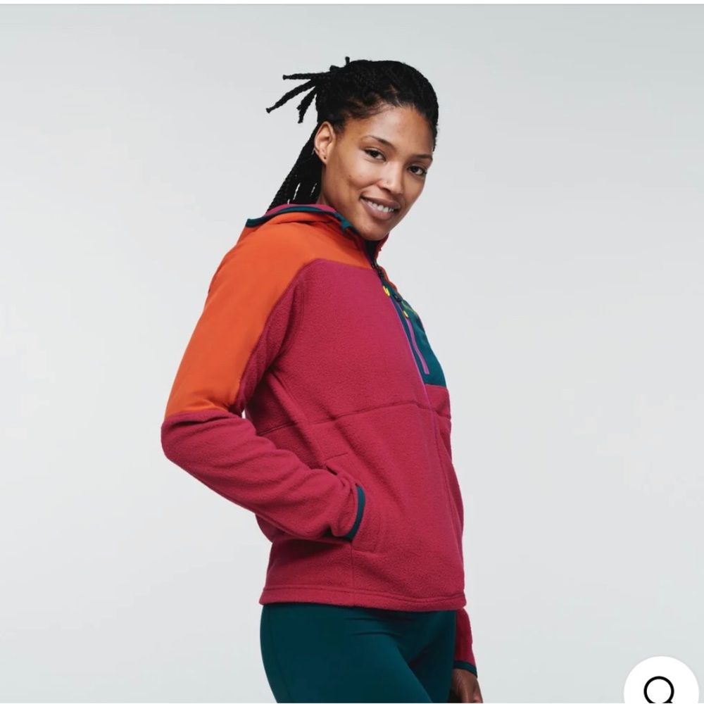 Cotopaxi brand new Abrazo fleece hood zip jacket, Size S NWT